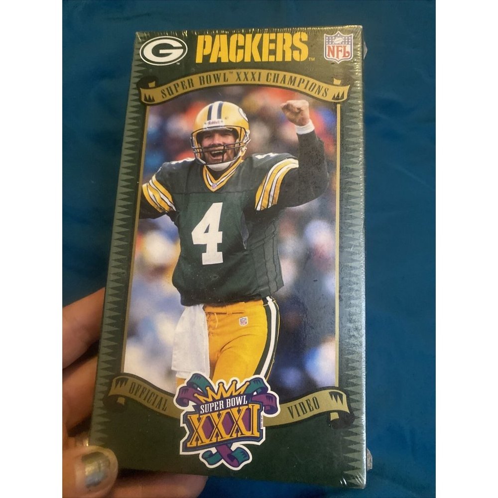 NFL Super Bowl XXXI  31 Green Bay Packers 1997 VHS Brett Favre  SEALED